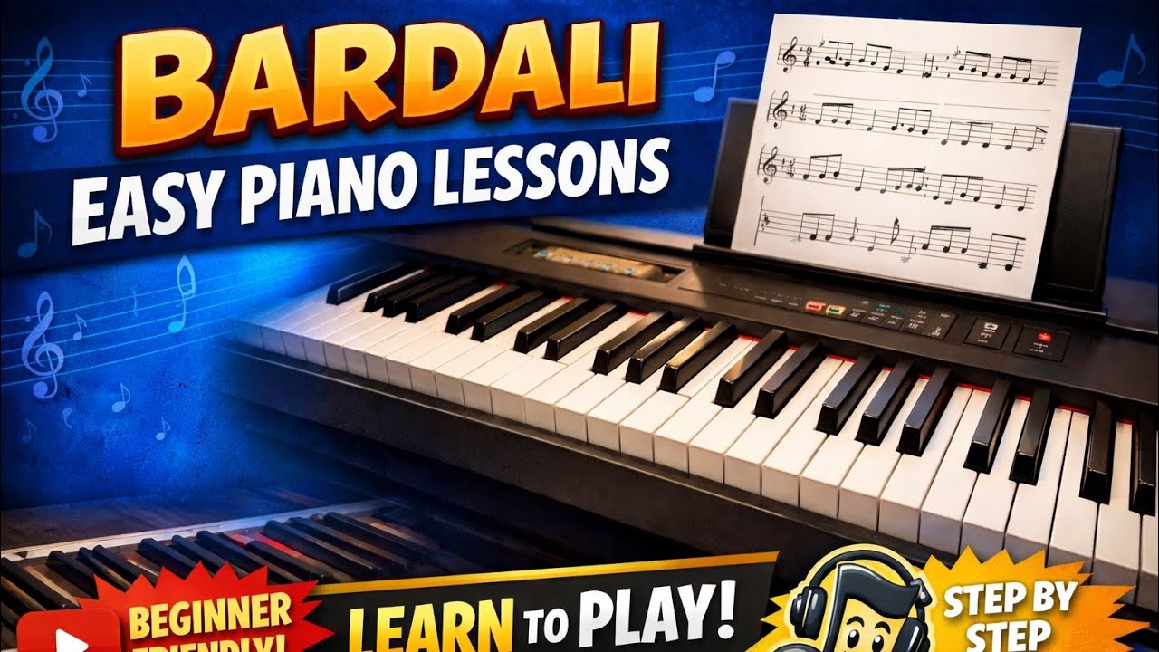 Bardalli easy piano lesson|Sushant kc #nepalipianolesson