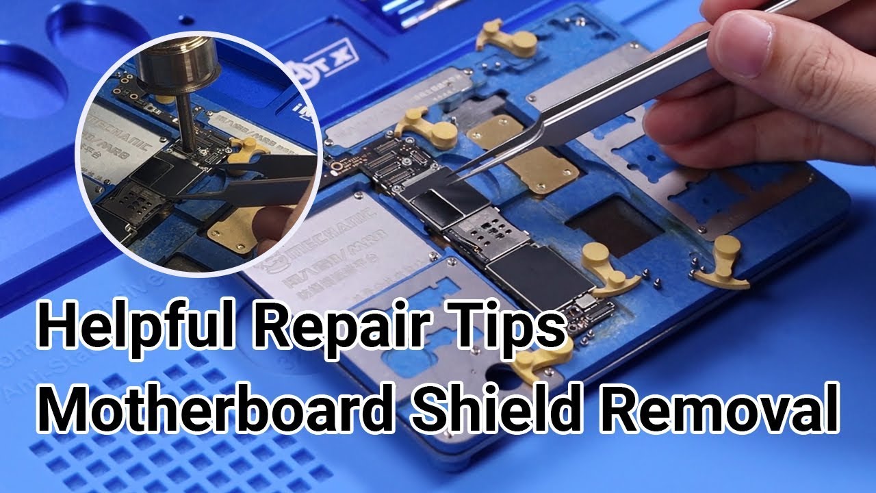 How to Remove Motherboard Shield for iPhone | Motherboard Repair Lesson
