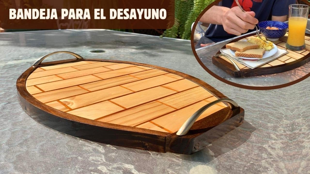 QUEDÓ INCREÍBLE!! Construí una hermosa Bandeja de madera