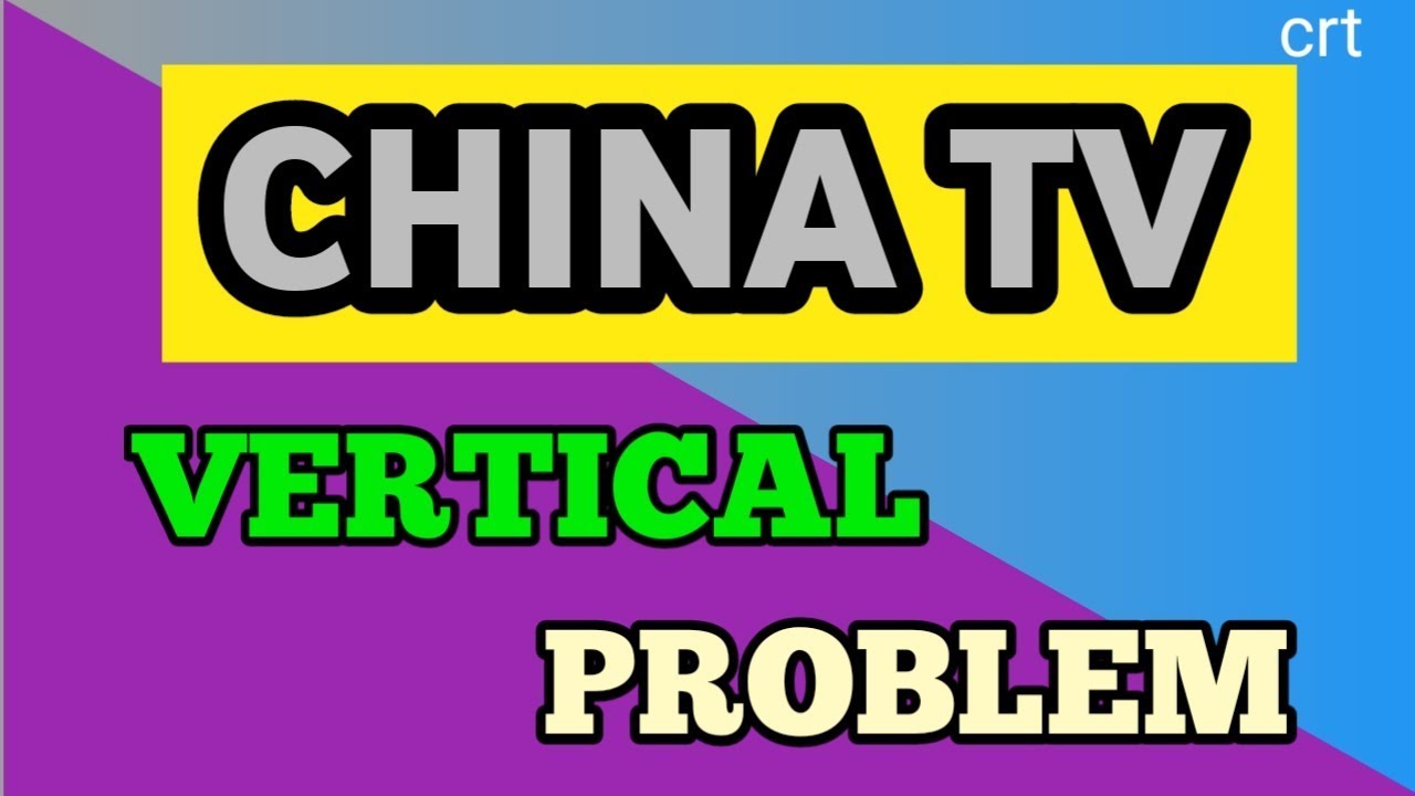 #Chinatv#Vertical#Problem.How to repair china crt tv vertical problem.
