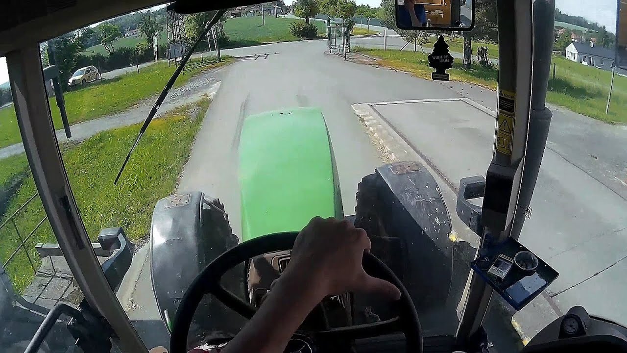 John Deere 8200 [GoPro, Driver View] | senáže 2019