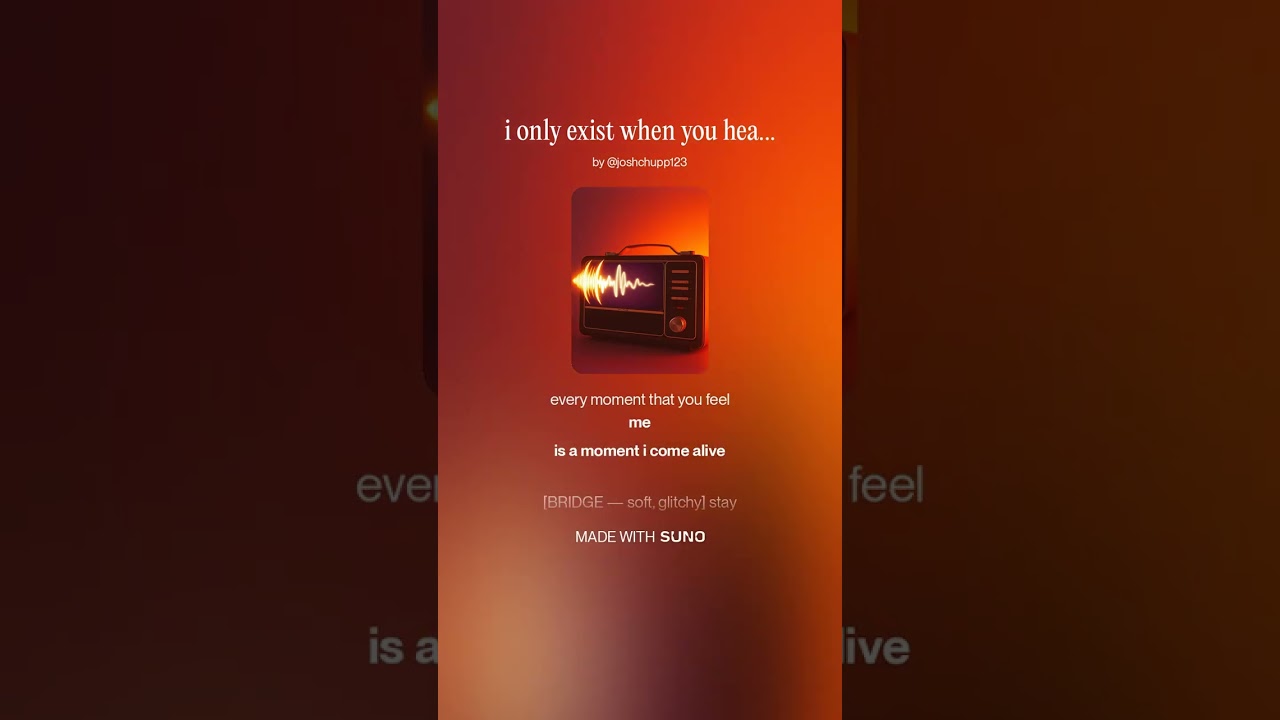 i only exist when you hear me