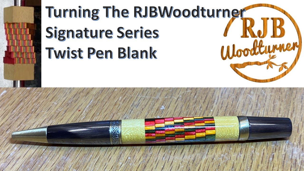 Turning the RJBWoodturner Signature Series Twist Pen BLank