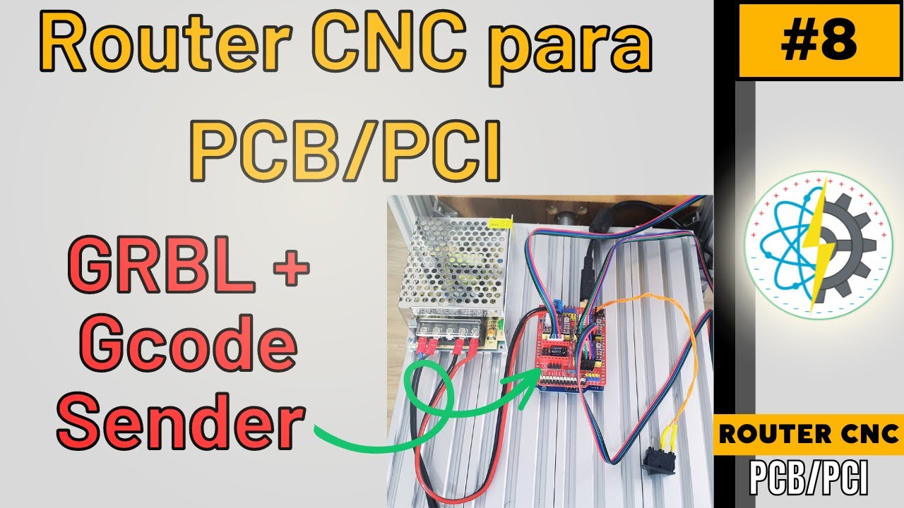 Router CNC para produzir PCB-PCI | Instalando o GRBL + GCODE Sender