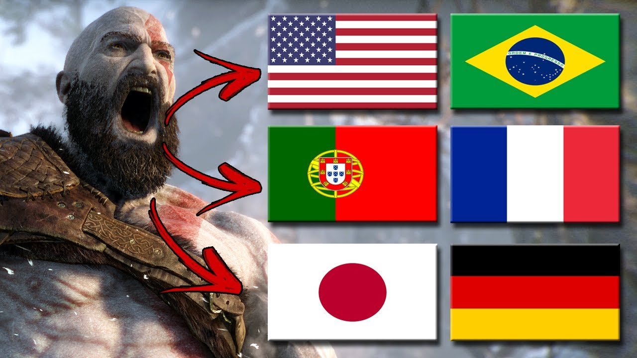 KRATOS FALANDO VÁRIAS LÍNGUAS!