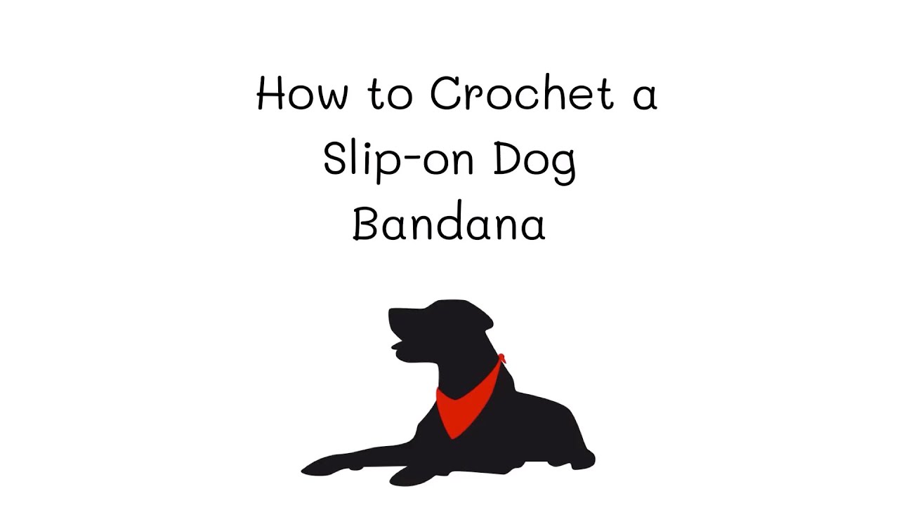 How to Crochet a Slip-on Dog Bandana