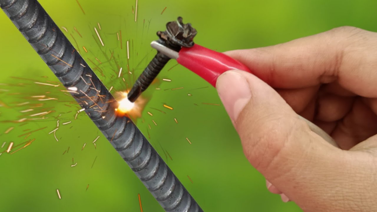 How to Make a Welding Machine with a Screw | You Won’t Believe It Works !