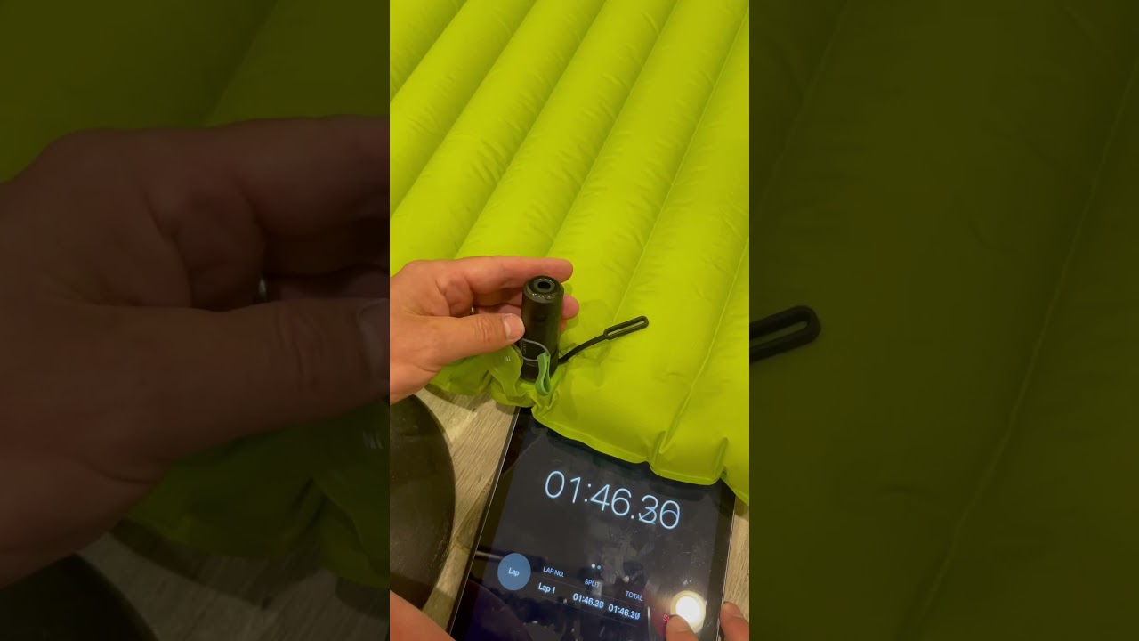 FLEXTAIL ZERO PUMP Exped Ultra 5R Сколько времени требуется, чтобы надуть воздушный матрас? Тест ...
