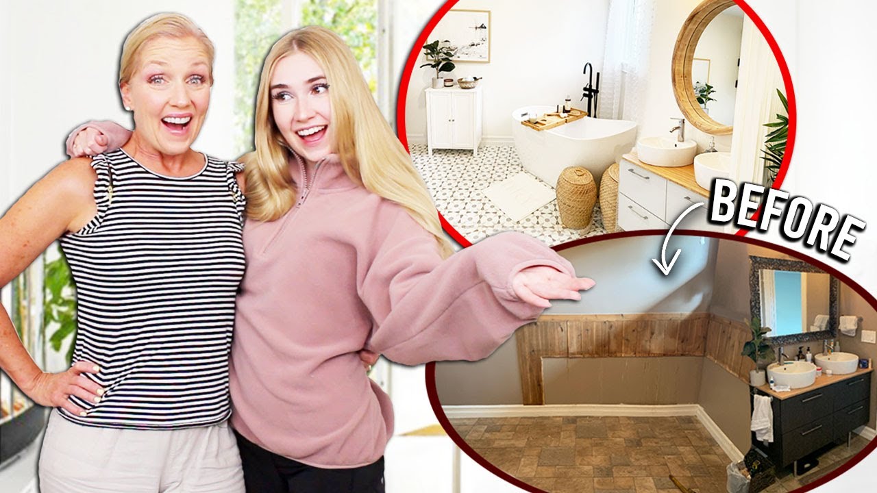 Surprising My Parents With A Bathroom Makeover !! THIS WAS LONG OVERDUE