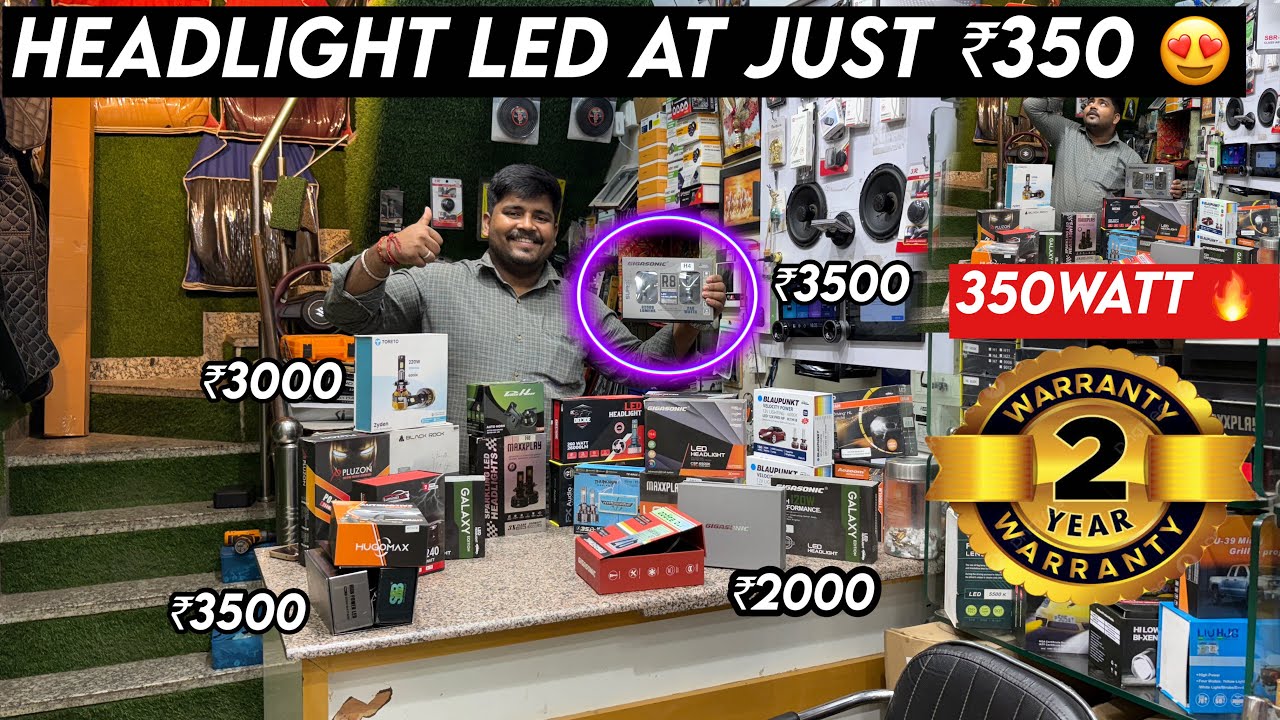 2025 BEST LED HEADLIGHT FOR CAR ✅AT JUST ₹350😍इतने सस्ते LED 150 WATT से 380 WATT तक 🔥SCAM से बचे 🤬