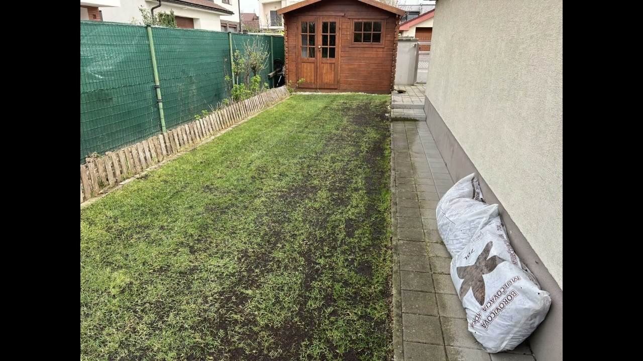 Revitalizácia zanedbaného a poškodeného trávnika (Timelapse)