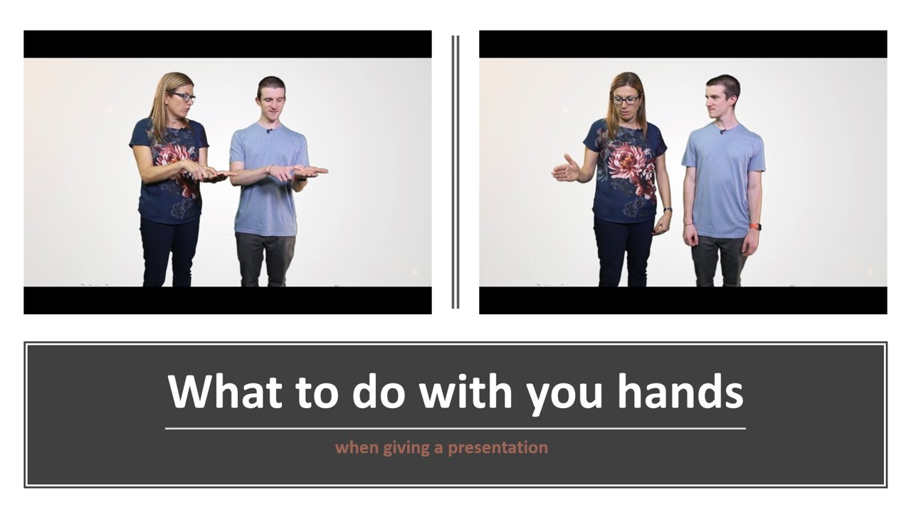 Presentation Skills: Subtitled What to do with your hands when giving a presentation
