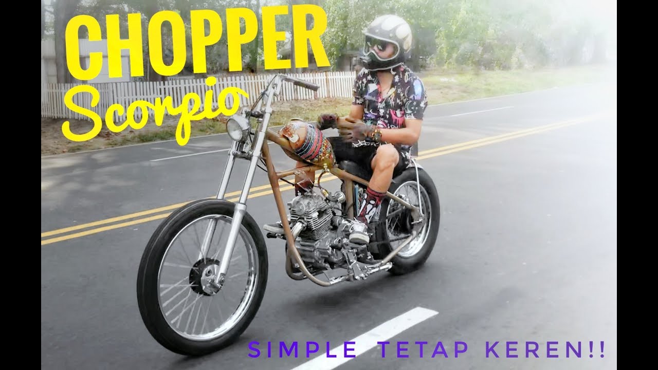 Chopper yamaha scorpio 225cc Simple tetap kece. (Review and test ride) #MOTOVLOG #VLOG