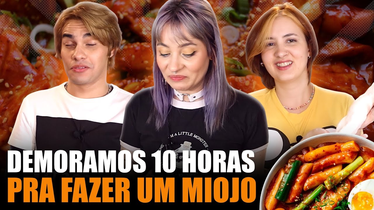FIZEMOS TTEOKBOKKI (BOLINHO DE ARROZ COREANO APIMENTADO) SEM TTEOKBOKKI | FRITAS - Três de Outubro