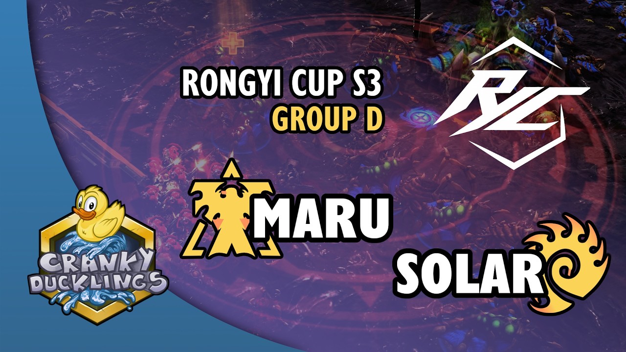 Maru vs Solar - TvZ | Rongyi Cup Season 3 - Group D | StarCraft 2 Tournament