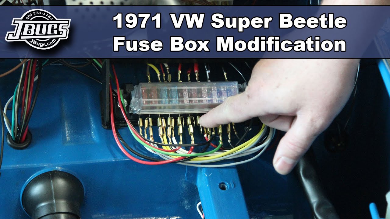 JBugs - 1971 VW Super Beetle - Fuse Box Modification