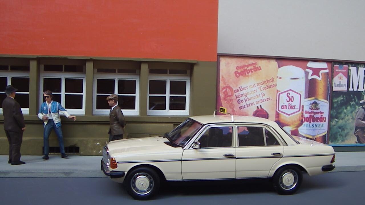 1:18 (1) Taxi Mercedes 200 W123 Norev 1980 - 1985