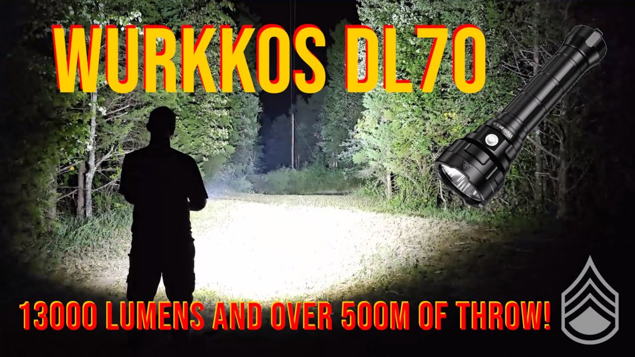 Wurkkos DL70 - 13000LM и дальность броска более 500 метров!
