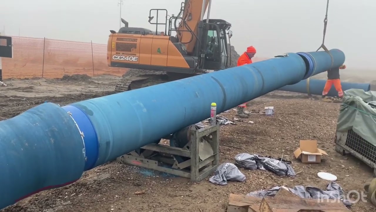 attraversamento fiume Adige zona Rovigo - 490 metri DN600 in ghisa sferoidale