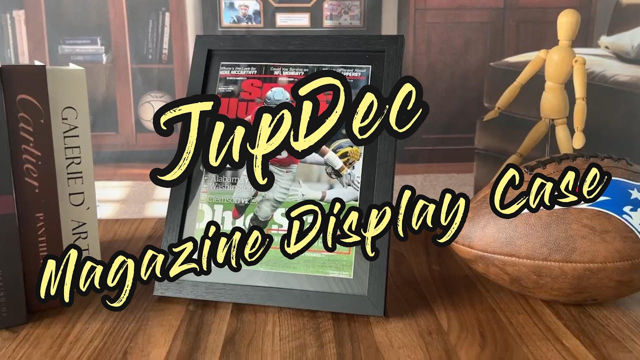 JupDec Sports Magazine Frame | Premium Display Case for 8
