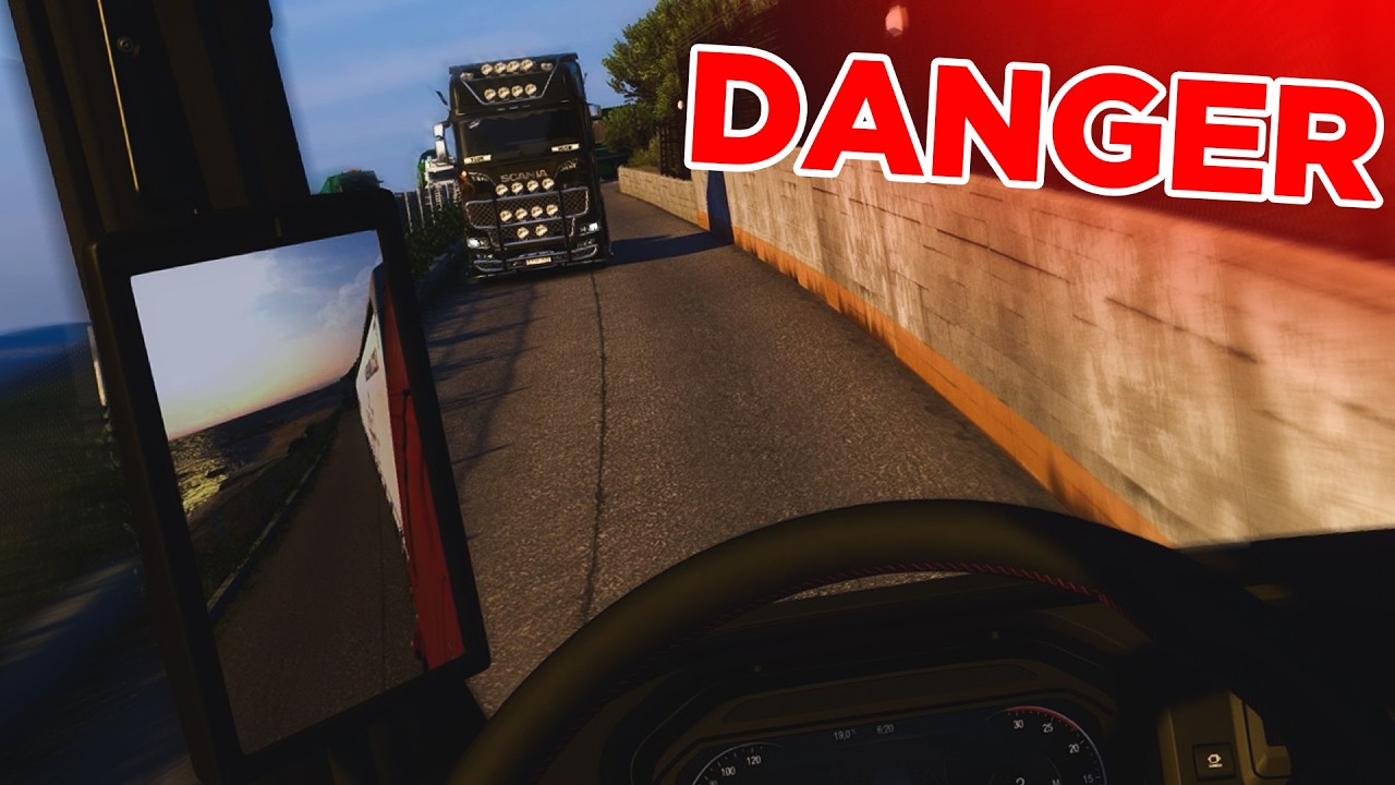 Driving Through Narrow Roads in TruckersMP in ETS2