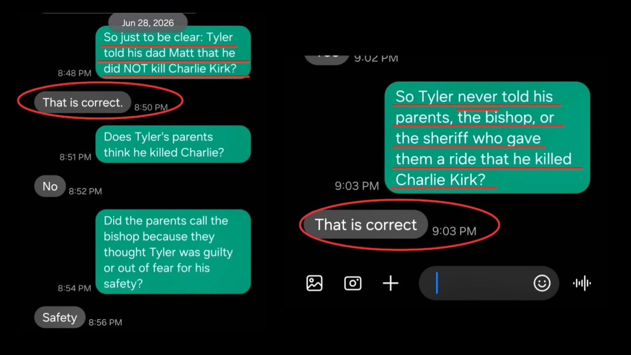 ОБНОВЛЕНИЕ ПО РАССЛЕДОВАНИЮ ДЕЛА CHARLIE KIRK: СЕМЬЯ TYLER ROBINSON ДАЕТ КОММЕНТАРИИ!?