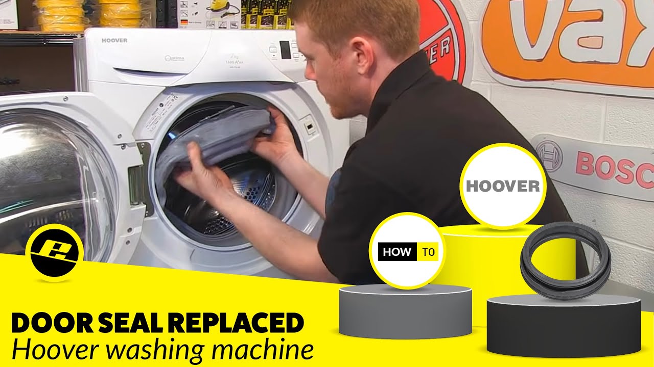 Как заменить уплотнитель дверцы стиральной машины Hoover