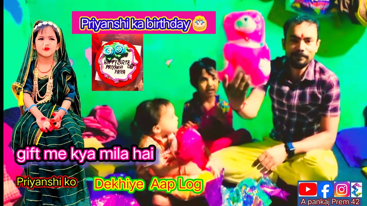 Priyanshi ka birthday me kya gift mila hai देखीय आप लोग 🙏