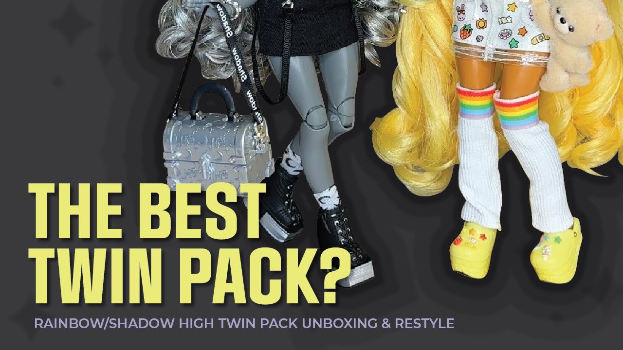 DOLL UNBOXING & RESTYLE - Sunny and Luna Madison Rainbow High Twin Pack
