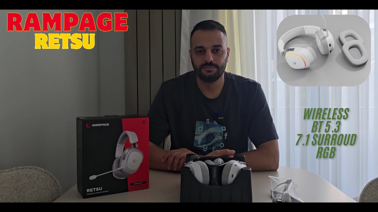 RAMPAGE RETSU UYGUN FİYATLI YÜKSEK PERFORMANSLI OYUNCU KULAKLIĞI (KUTU AÇILIMI)