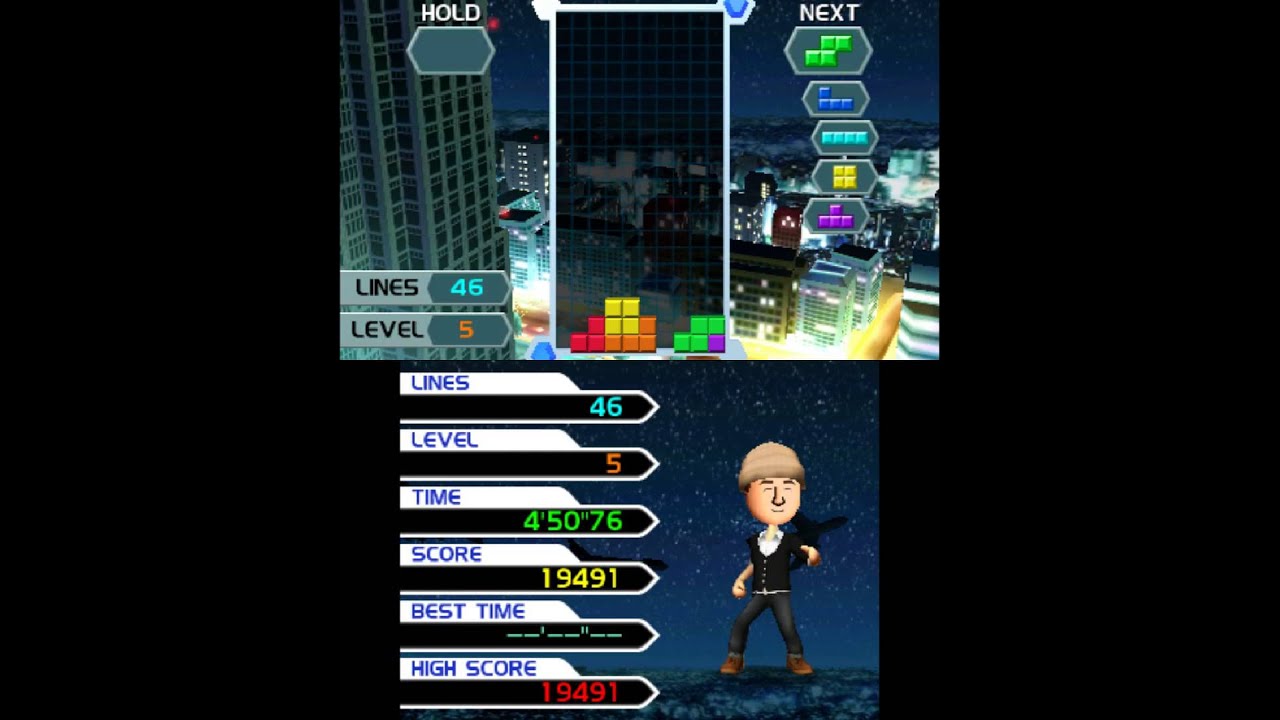 Tetris Gameplay (Nintendo 3DS) [60 FPS] [1080p]