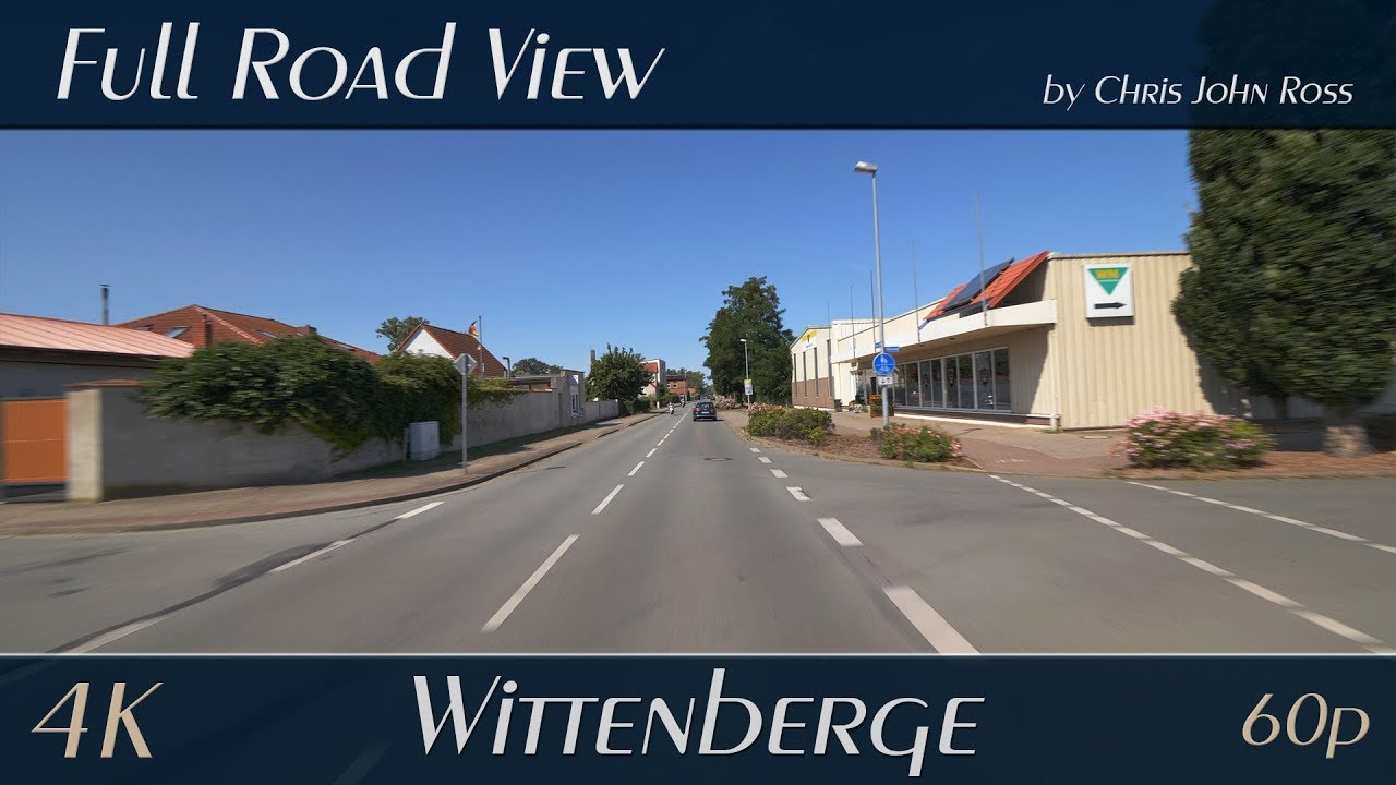 Wittenberge, Brandenburg, Germany: Wahrenberger Stra&szlig;e - 4K (2160p/60p) Ultra HD