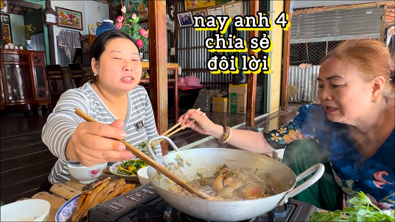 #829 Ở quê sáng vòng ra ruộng xong đi chợ em lỡ nói thèm ai ngờ anh chị 4 nấu món này hết nồi cơm 
