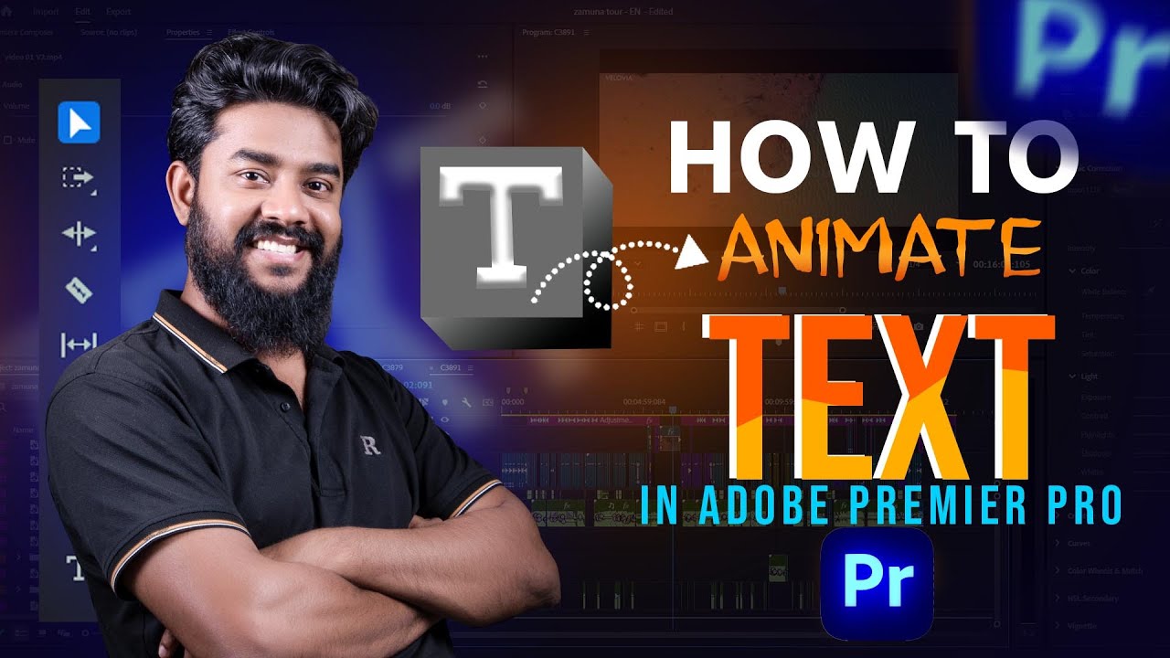 text animation premiere pro bangla || Video Edit Tutorial
