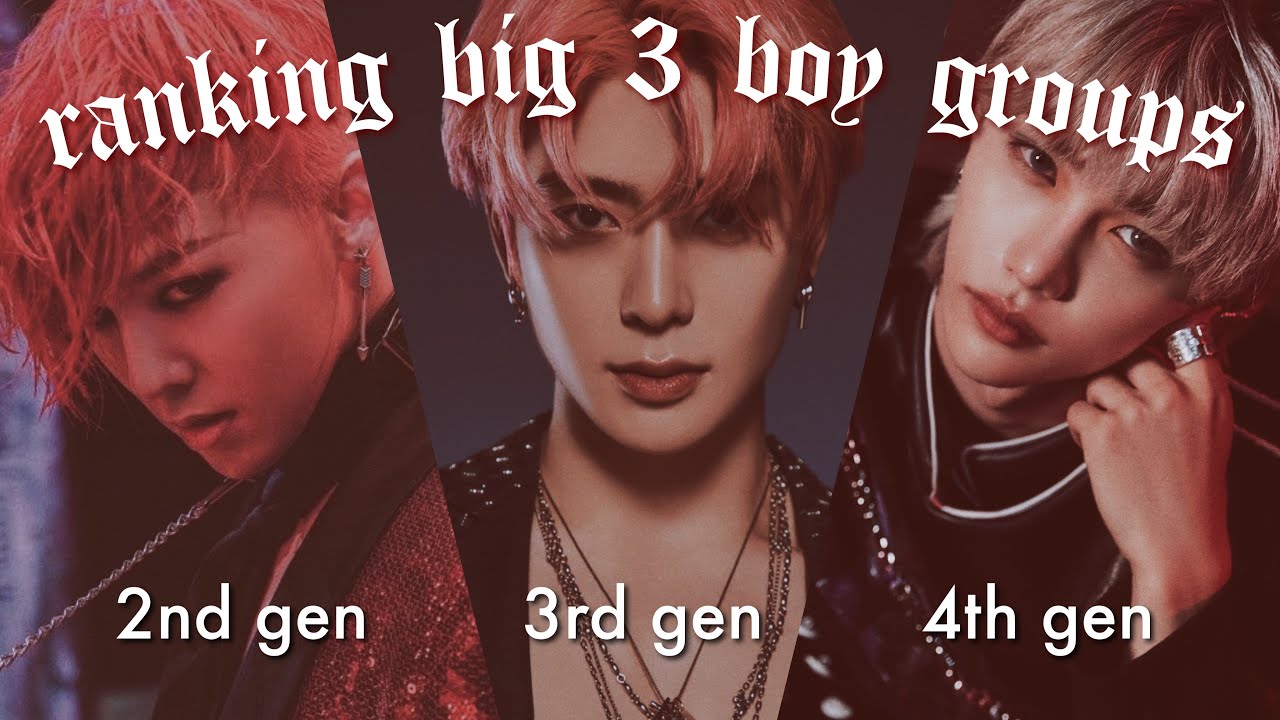 ranking big 3 boy groups in different categories (super junior - treasure)