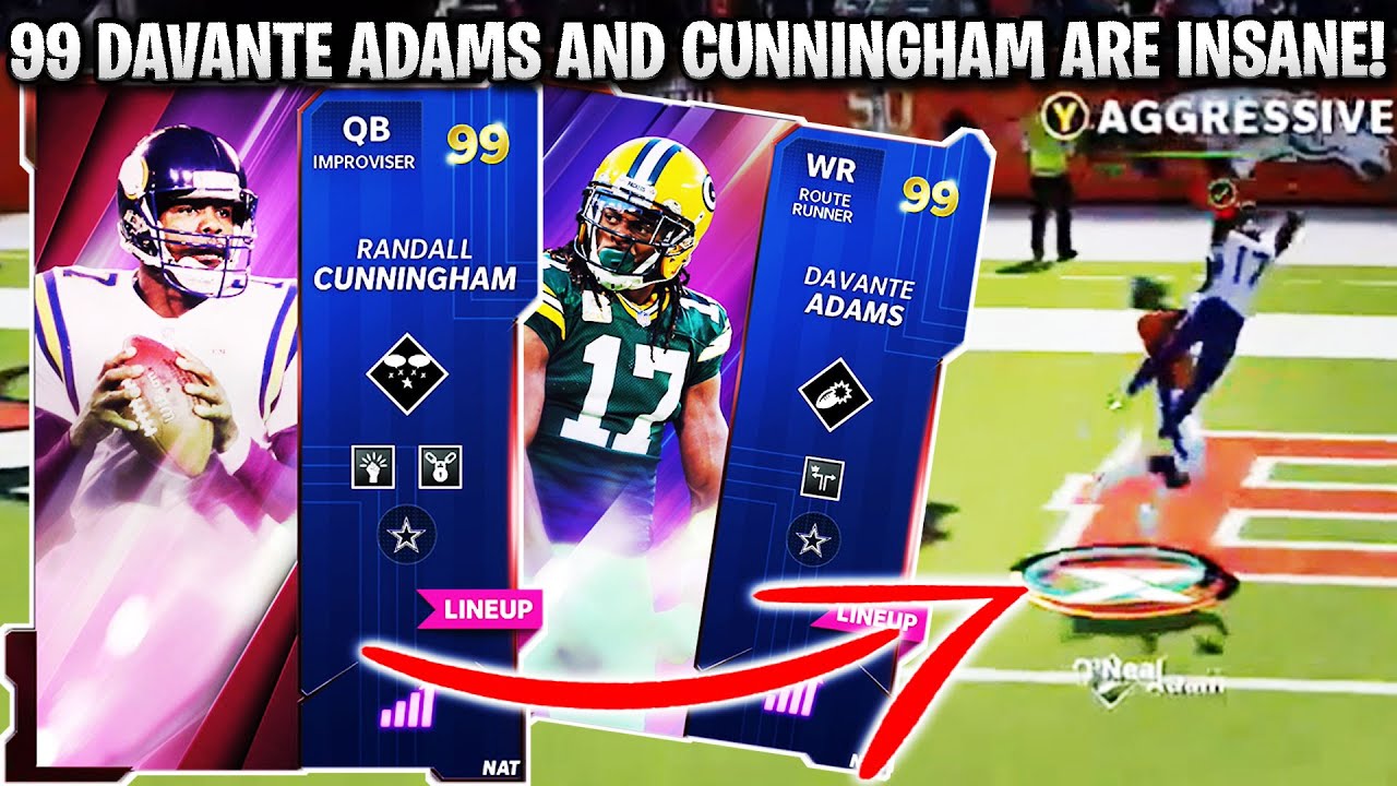 99 FREE AGENCY RANDALL CUNNINGHAM AND DAVANTE ADAMS ARE INSANE! | MADDEN 22 ULTIMATE TEAM