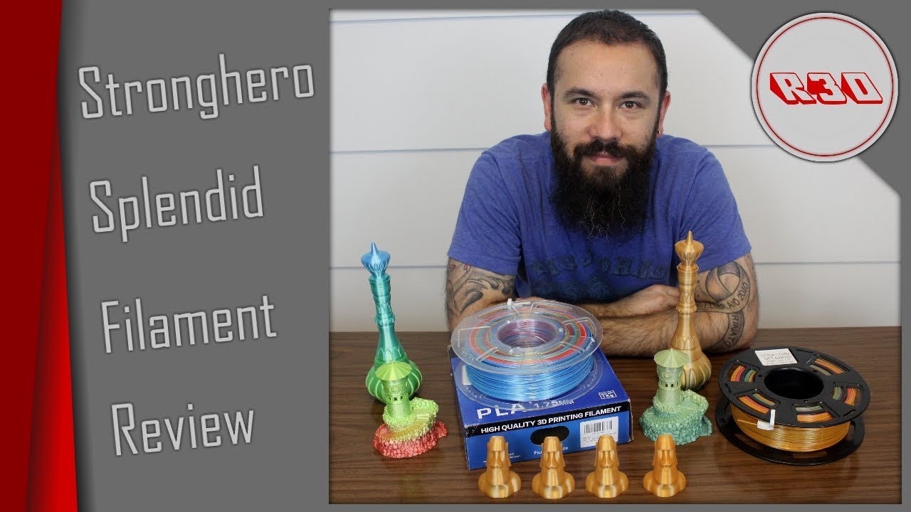 Stronghero Splendid PLA Filament Review - New Version - More Colors!
