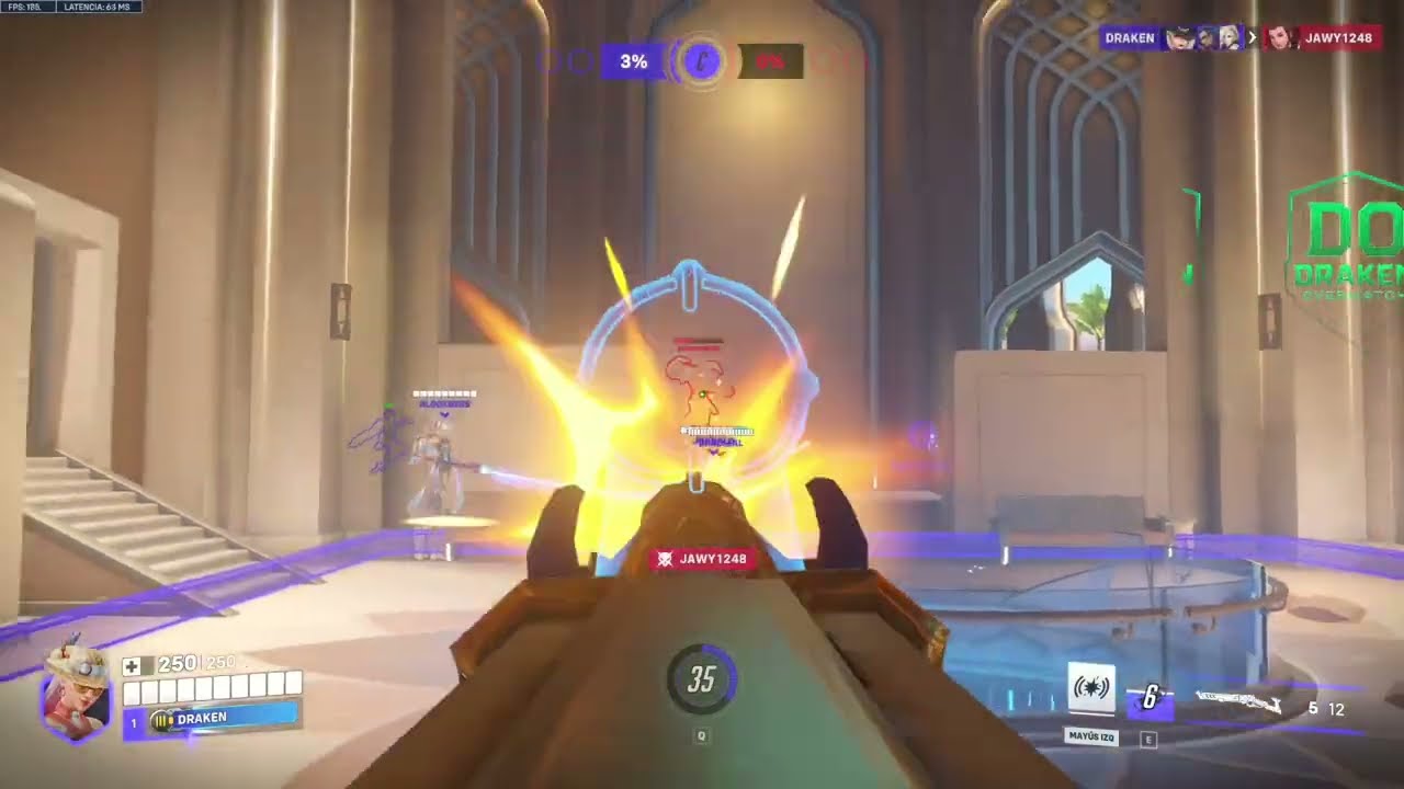 OVERWATCH 2 ASH JUGANDO LOS 3 MAPAS OASIS 