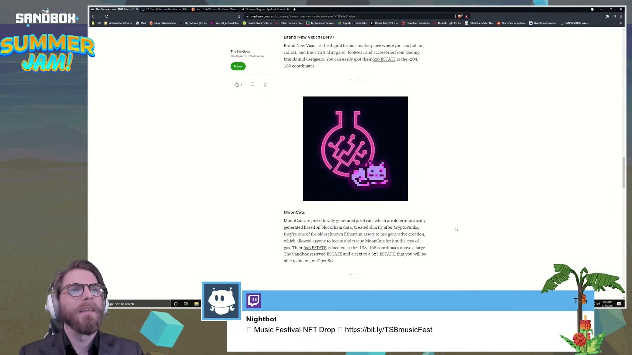 Summer Jam LAND Sale AMA August 12, 2021 - The Sandbox Live Streams