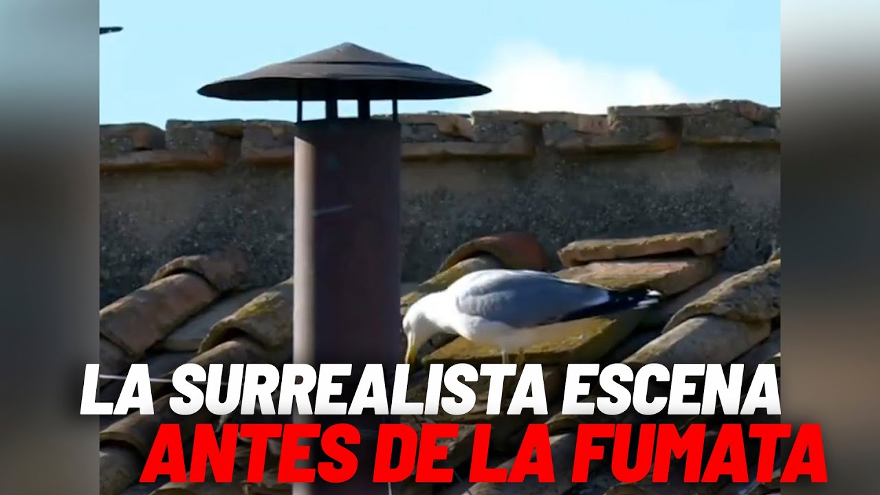 La surrealista escena segundos antes de la fumata blanca I MARCA