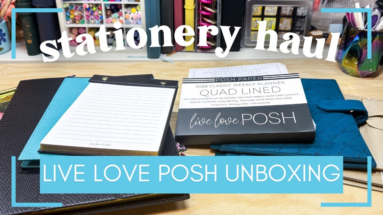 Unbox and Review of the HUGE Live Love Posh Planner and Stationery release! [October 2025]