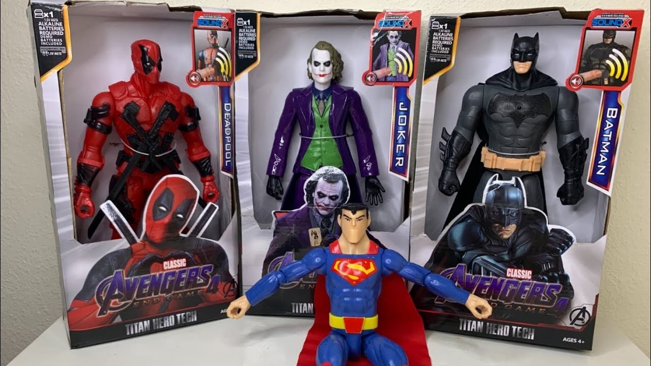 desempacando figuras de DC COMICS juguetes de SUPERMAN,BATMAN EL HOKER,DEADPOOL/LIGA DE LA JUSTICIA