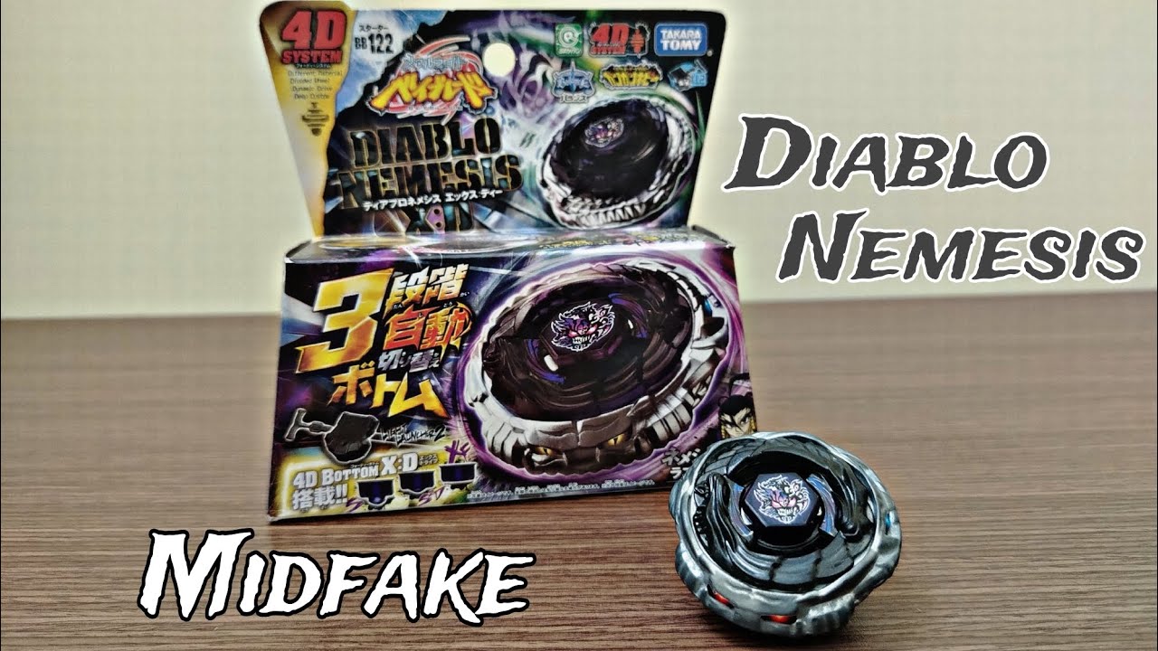 Review Diablo Nemesis (BB-122) | Midfake | HoàngVanh Beyblade