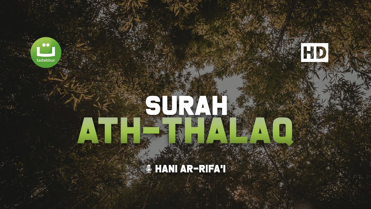 Surah Tentang Penceraian Ath Thalaq - Hani Ar Rifa'i | Tadabbur Daily