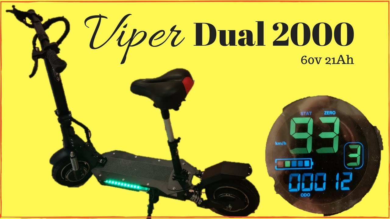 Viper Dual 2000 60v Electric Scooter - 70+km/h