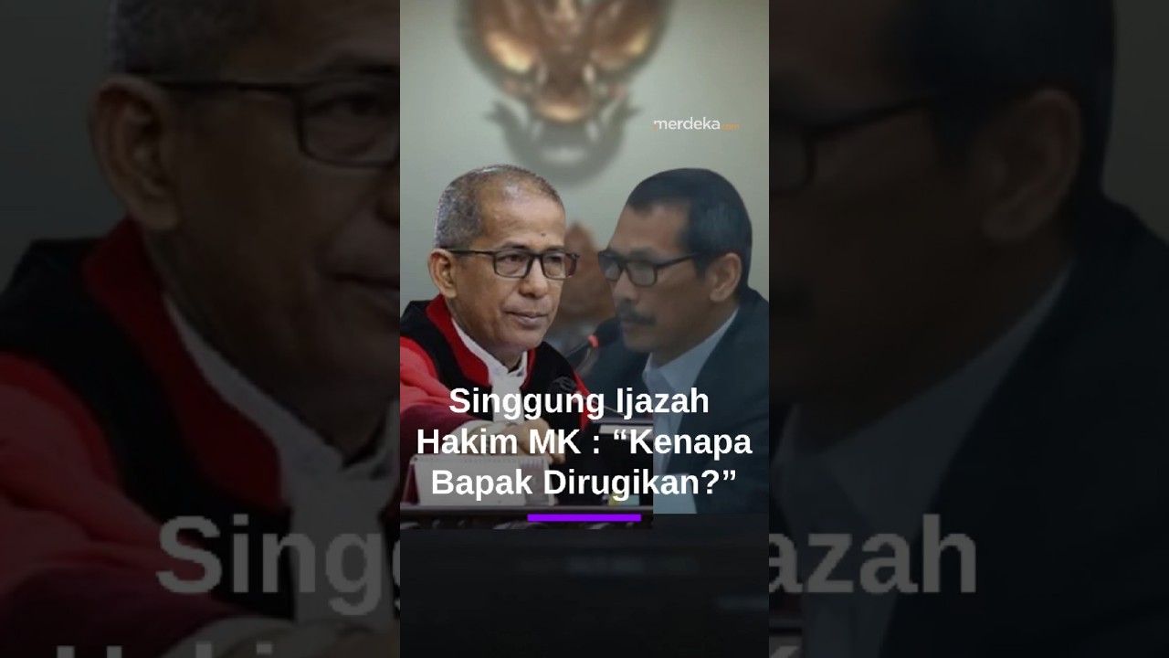 Hakim Saldi Isra Potong Ucapan Pemohon di MK: Kenapa Bapak Dirugikan Soal Ijazah