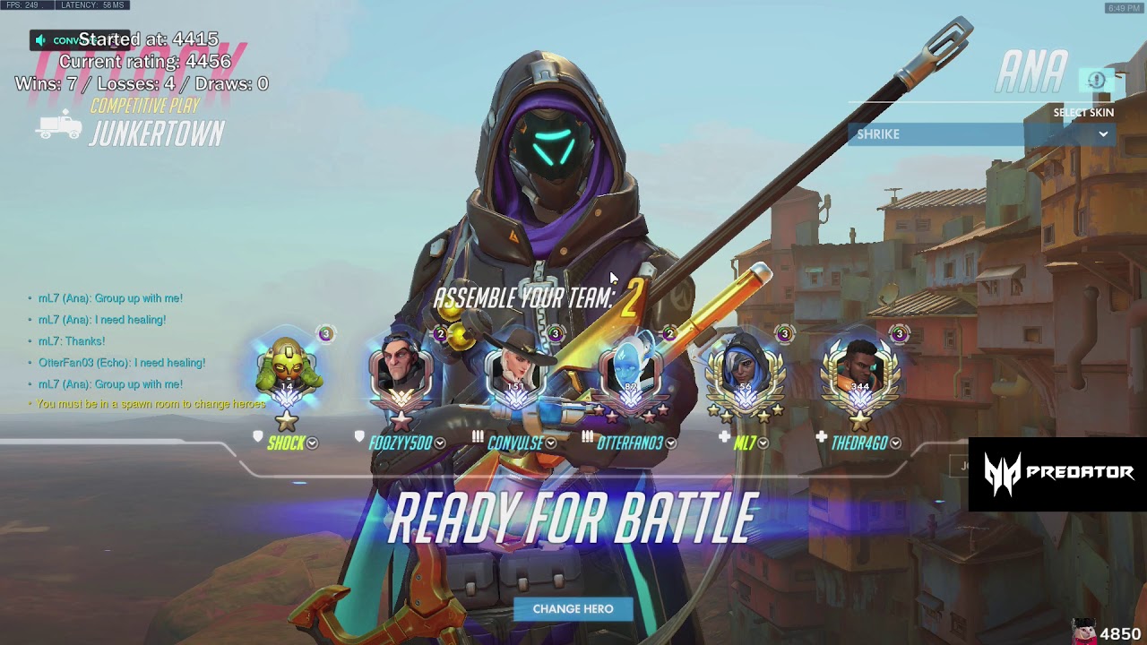 ML7 SHOWING HIS INSANE ANA SKILLS! [ OVERWATCH SEASON 22 TOP 500 ]