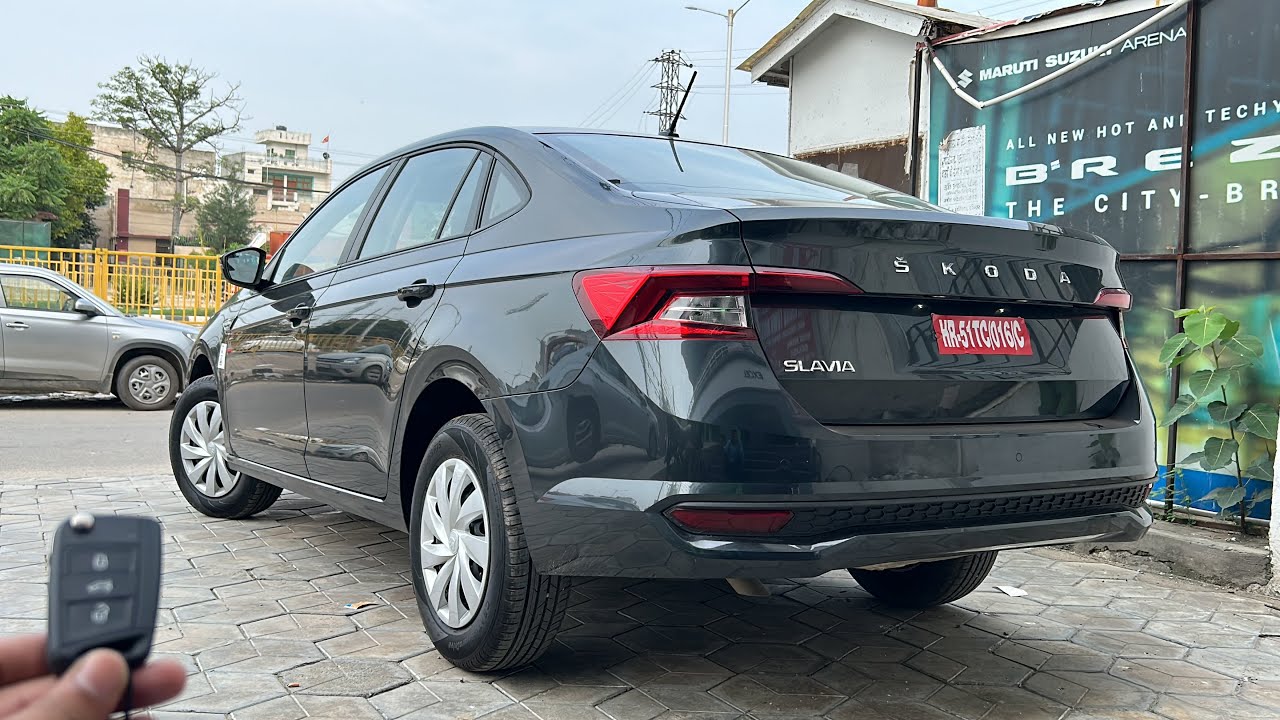 Skoda Slavia 2023 Base Model ❤️ 2023 Skoda Slavia 1.0 Tsi Active price & features !!