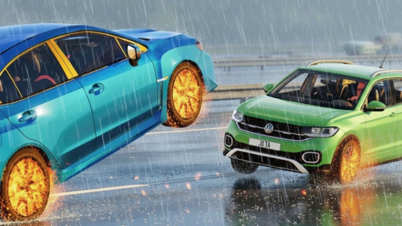 BeamNG Drive } High Speed Overtake And Car Crahes #01 }