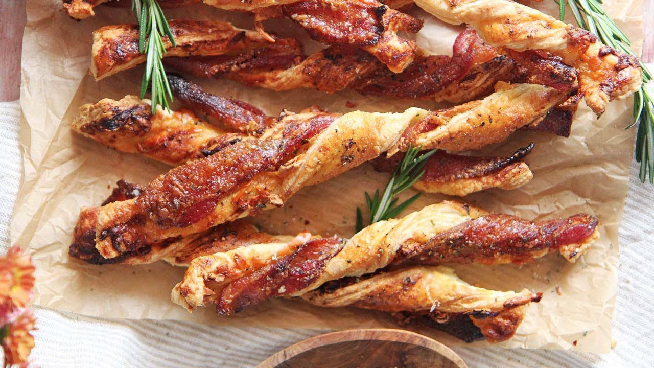 Gruyere Candied Bacon Twists